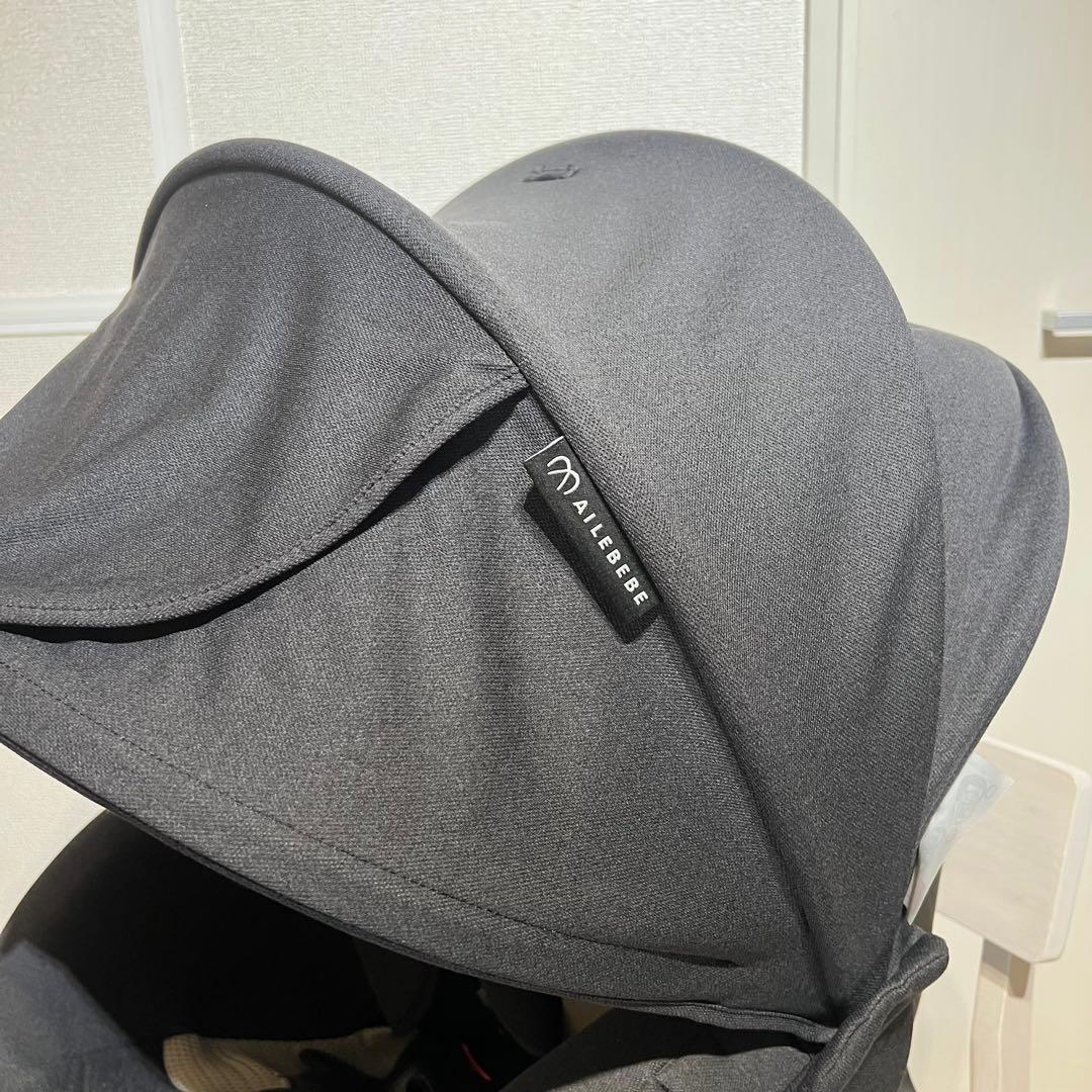 エールべべ クルット5i ブラックラテ ISO-FIX 回転式 良品