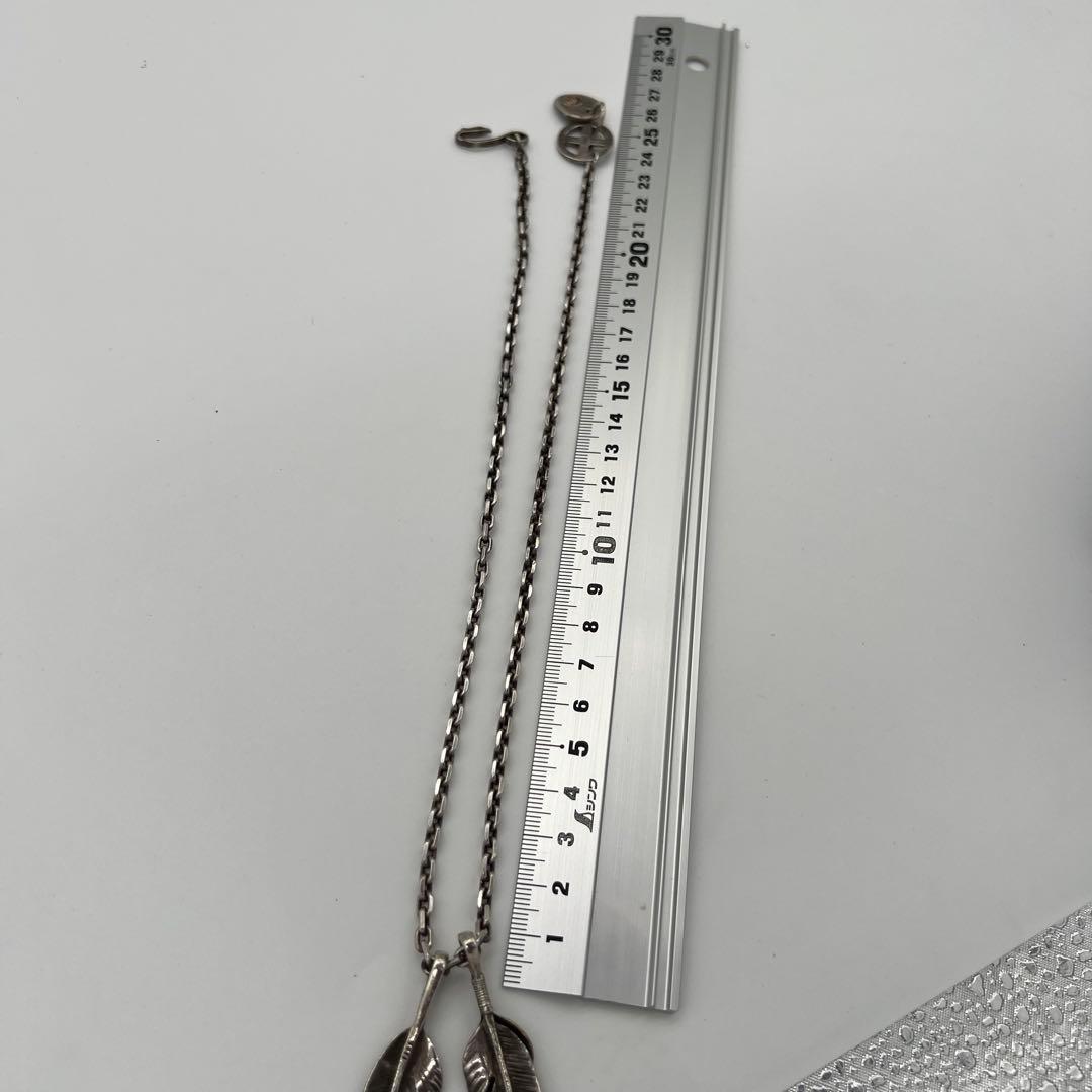 【貴重】シルバーネックレス/フェザーネックレスＳ925刻印