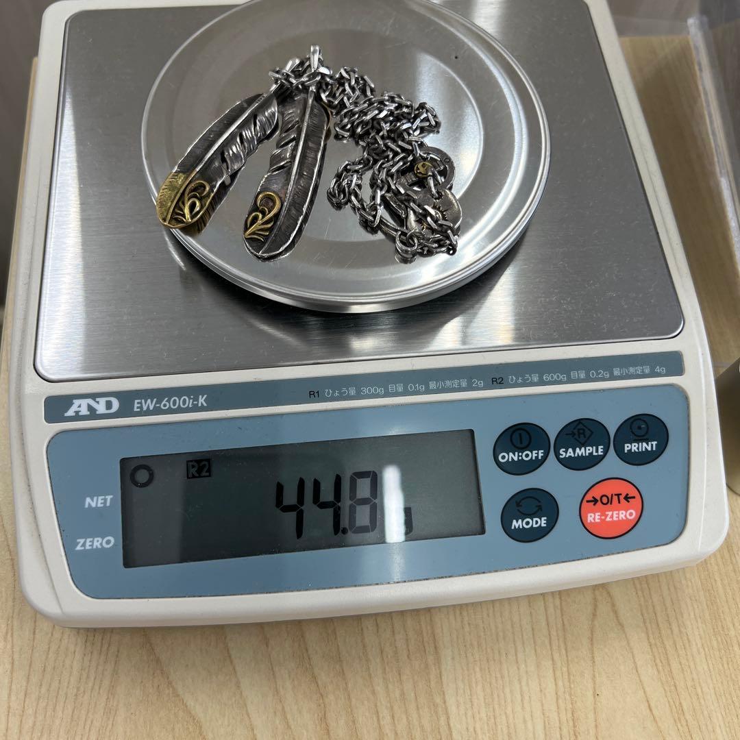 【貴重】シルバーネックレス/フェザーネックレスＳ925刻印