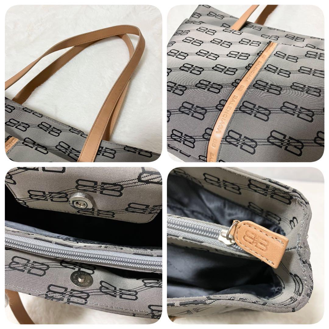 未使用級 BALENCIAGA ナイロン トートバッグ A4 ロゴ シグネチャー