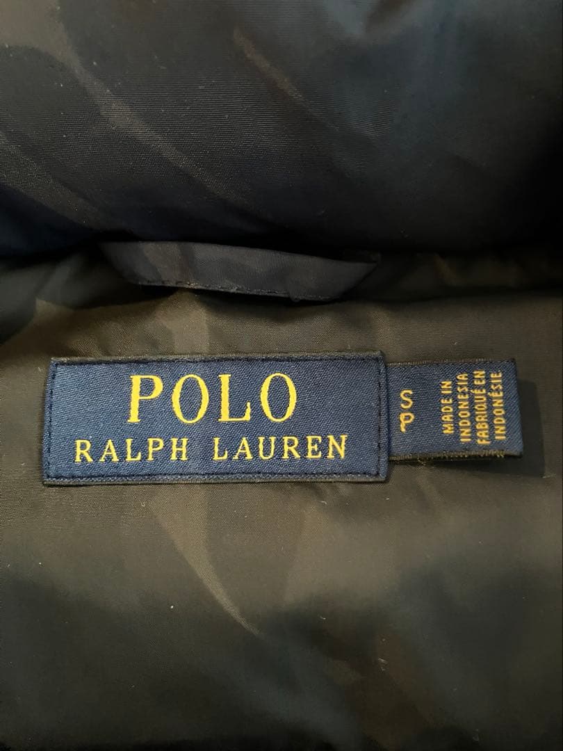 POLO ポロラルフローレンネイビー ダウンベスト　Sサイズ