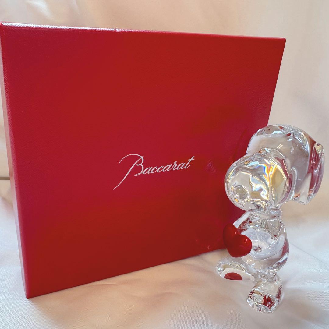 【 新品・美品 】Baccarat バカラ スヌーピー ハート