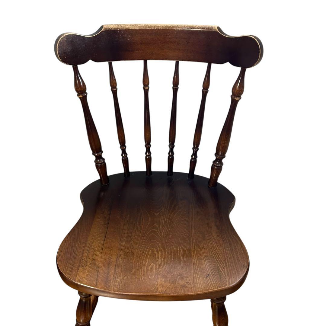 キツツキ　ウィンザーチェア 木製ダイニングチェア 飛騨産業 ヴィンテージ