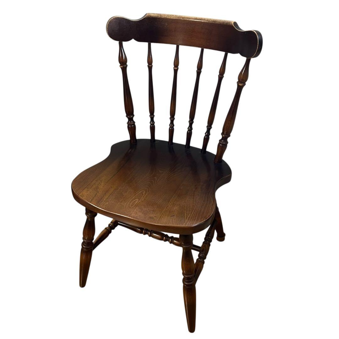 キツツキ　ウィンザーチェア 木製ダイニングチェア 飛騨産業 ヴィンテージ