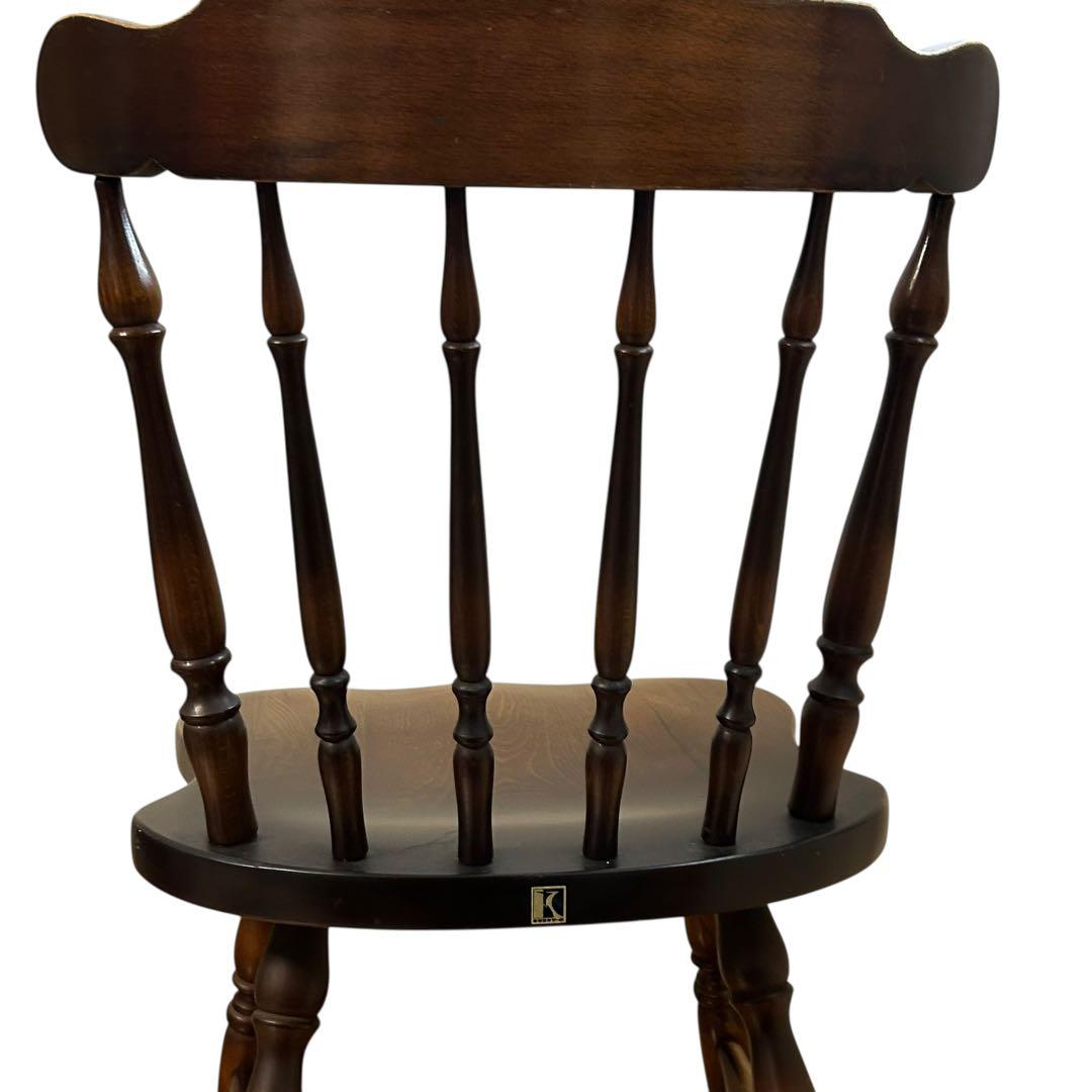 キツツキ　ウィンザーチェア 木製ダイニングチェア 飛騨産業 ヴィンテージ