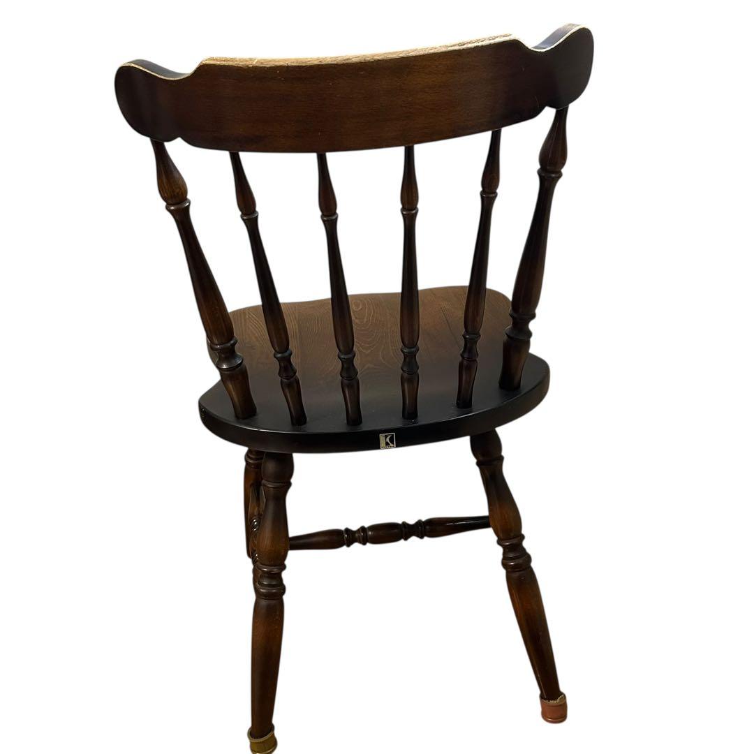 キツツキ　ウィンザーチェア 木製ダイニングチェア 飛騨産業 ヴィンテージ