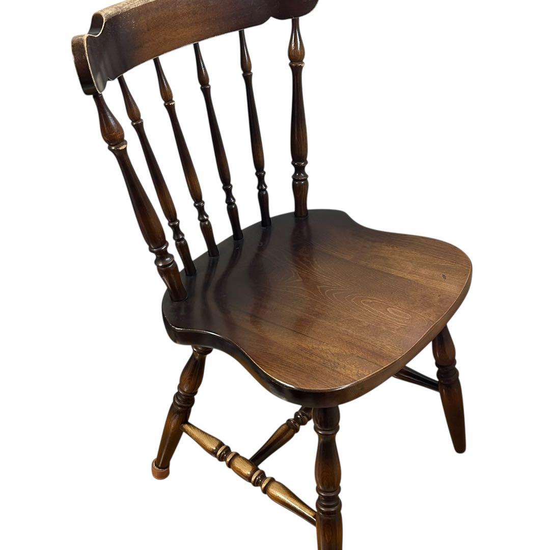 キツツキ　ウィンザーチェア 木製ダイニングチェア 飛騨産業 ヴィンテージ