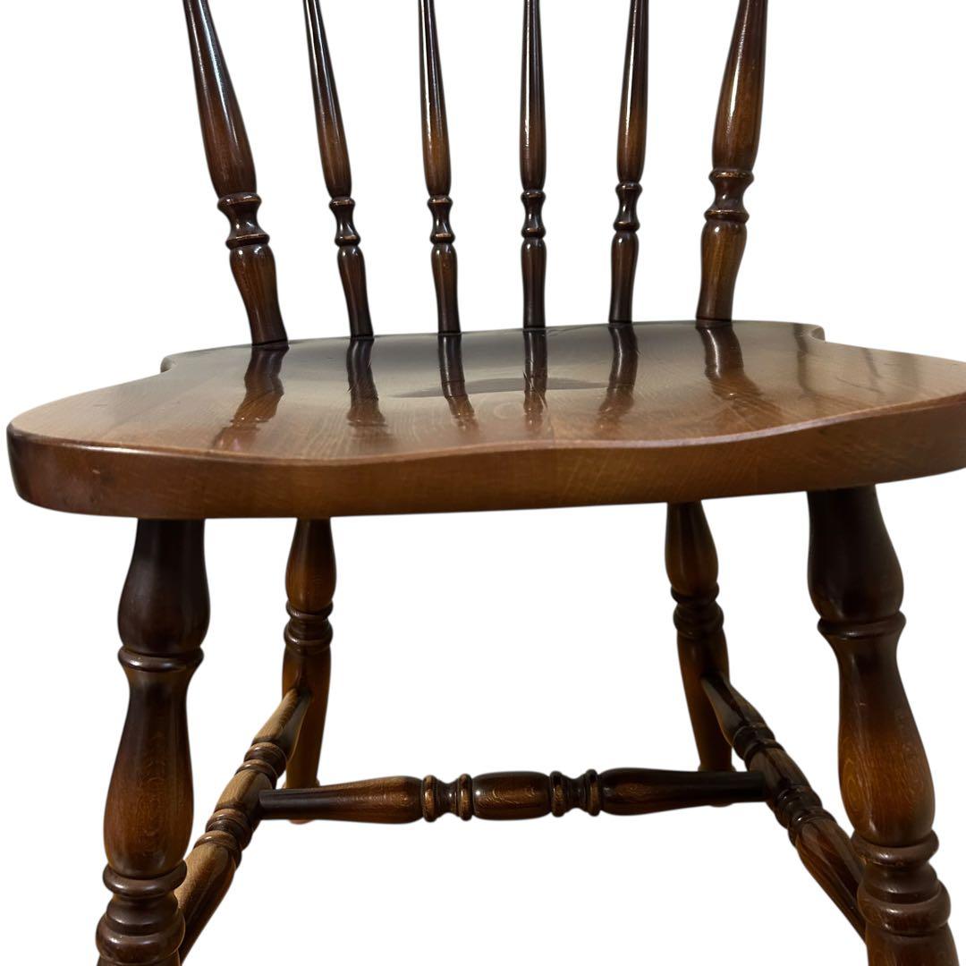 キツツキ　ウィンザーチェア 木製ダイニングチェア 飛騨産業 ヴィンテージ