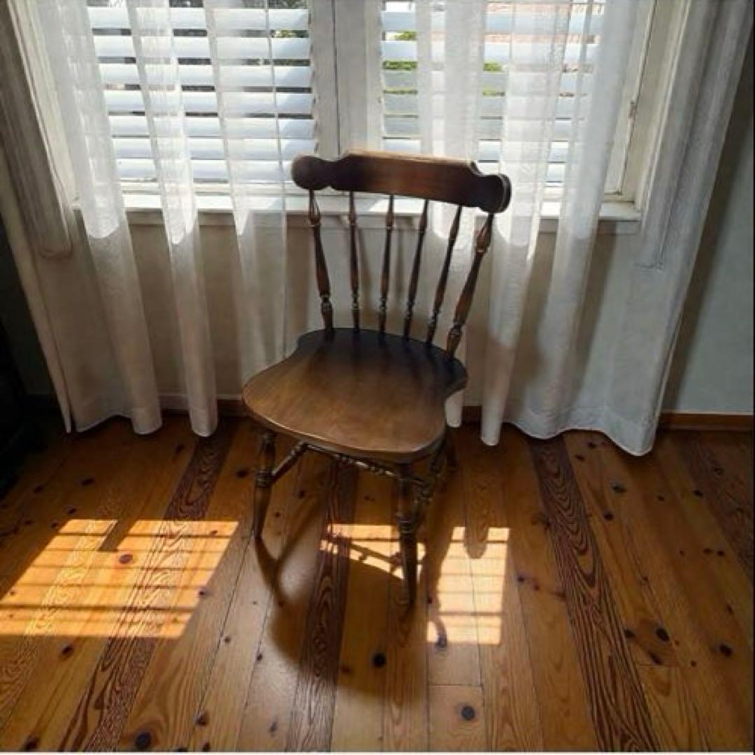 キツツキ　ウィンザーチェア 木製ダイニングチェア 飛騨産業 ヴィンテージ