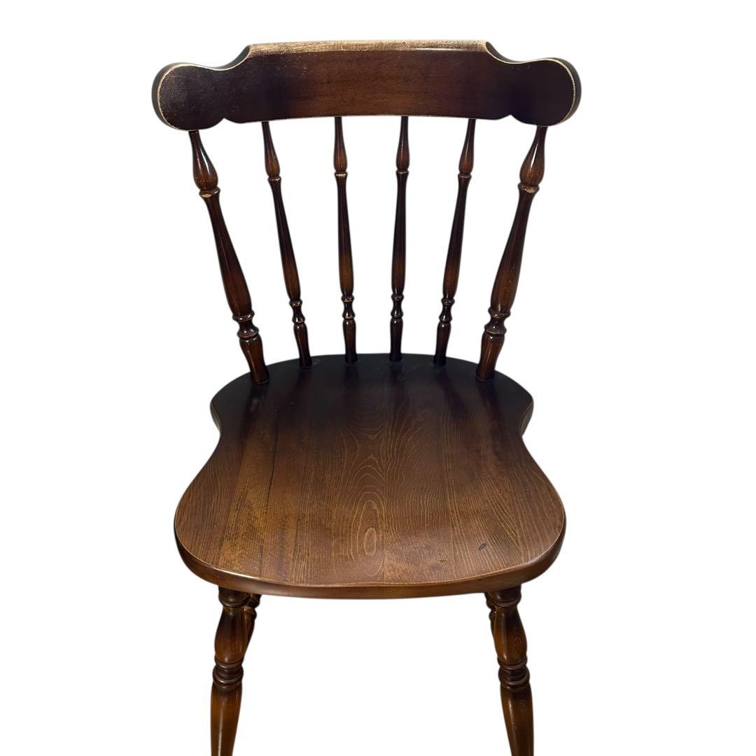 キツツキ　ウィンザーチェア 木製ダイニングチェア 飛騨産業 ヴィンテージ