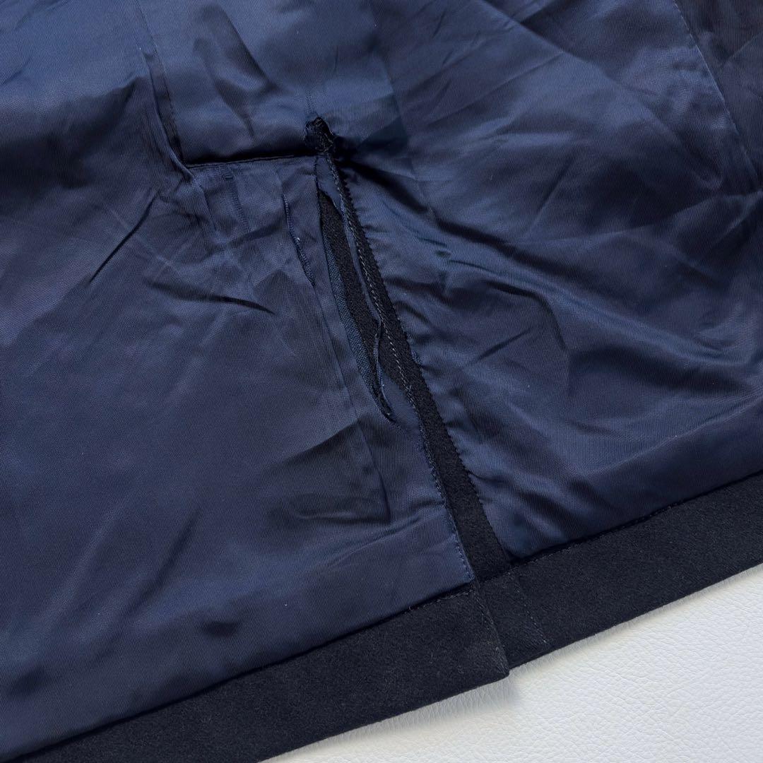 ポールスミス ミリタリー カシミヤ混 ピーコート メタルボタン ネイビー L