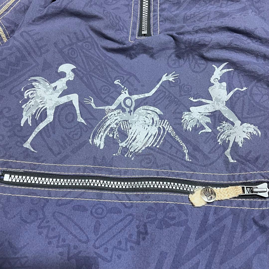 個性的　スキーウェア　上下　セットアップ　スノーウェア　総柄