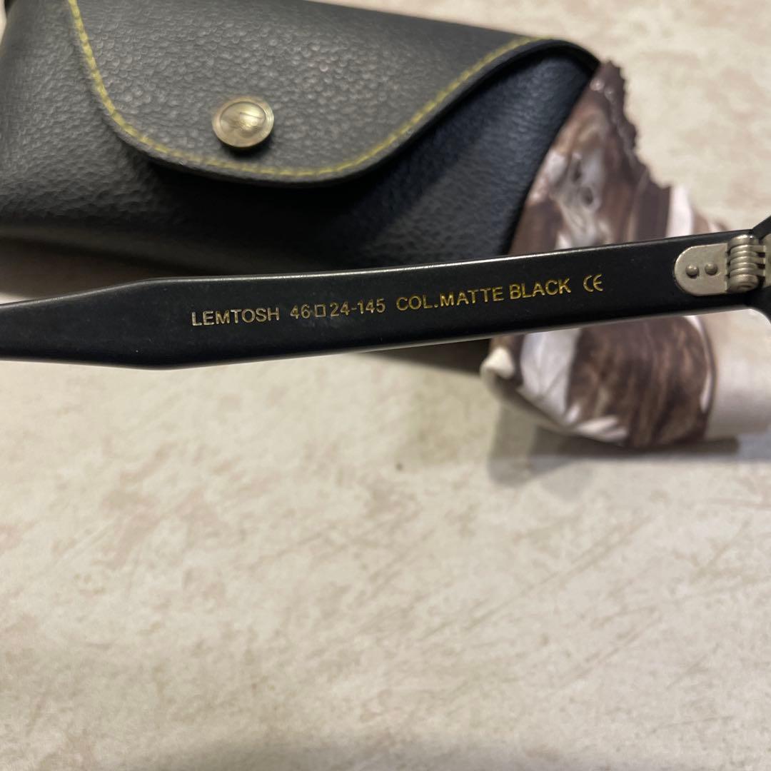 【即購入歓迎】モスコット レムトッシュ 46 マットブラック ライトグレーレンズ