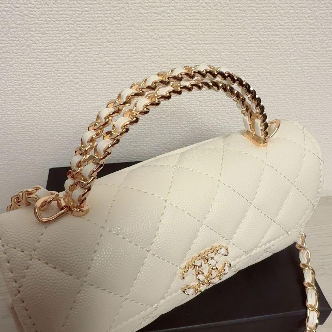 CHANEL ノベルティ ショルダーバッグ チェーン トップハンドル
