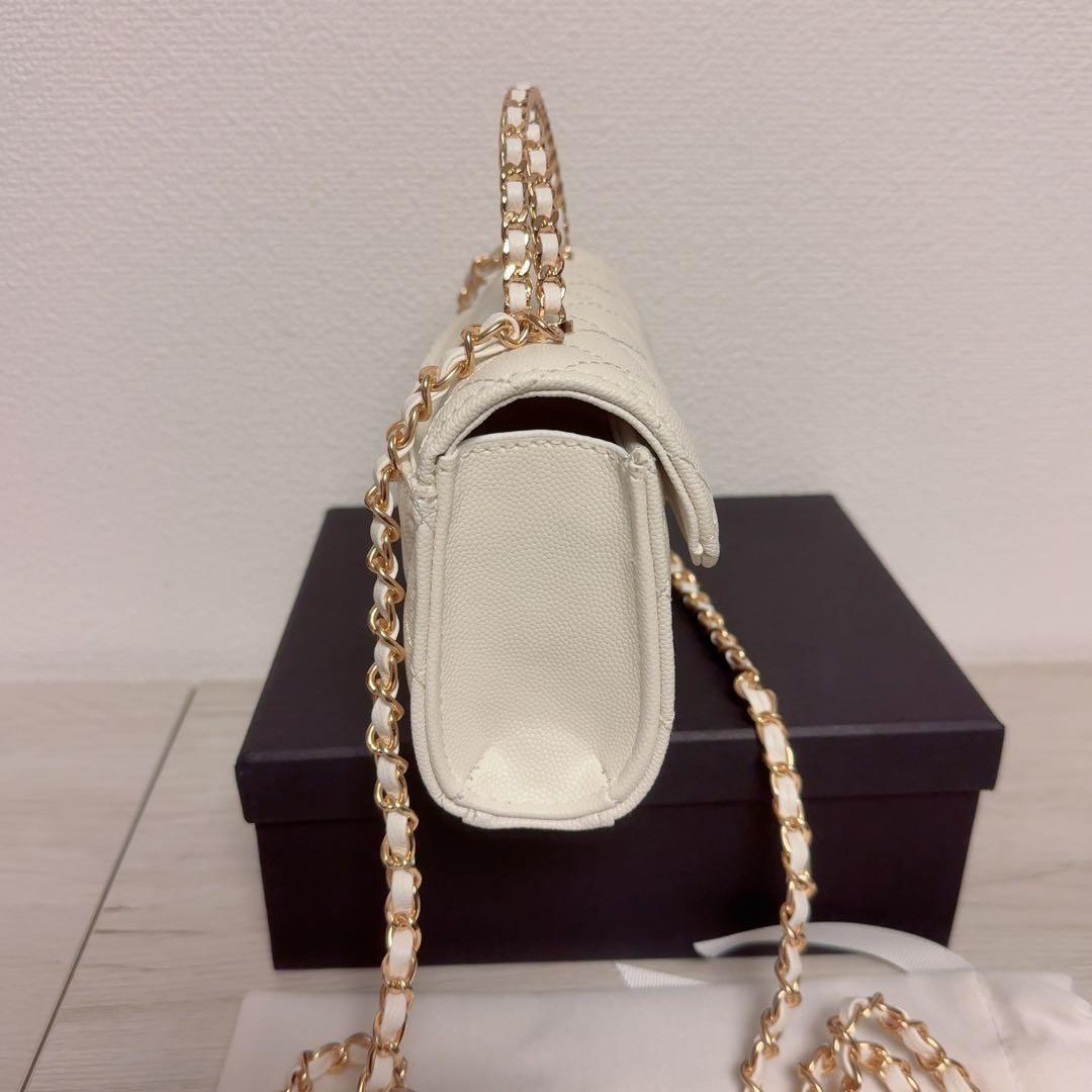 CHANEL ノベルティ ショルダーバッグ チェーン トップハンドル