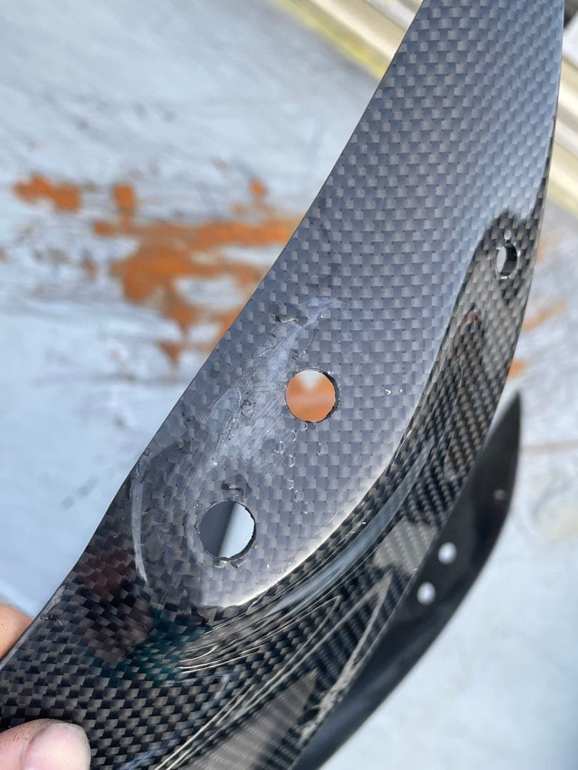 Buell XB9R用　カーボンファイバー アッパーカウル ブラック