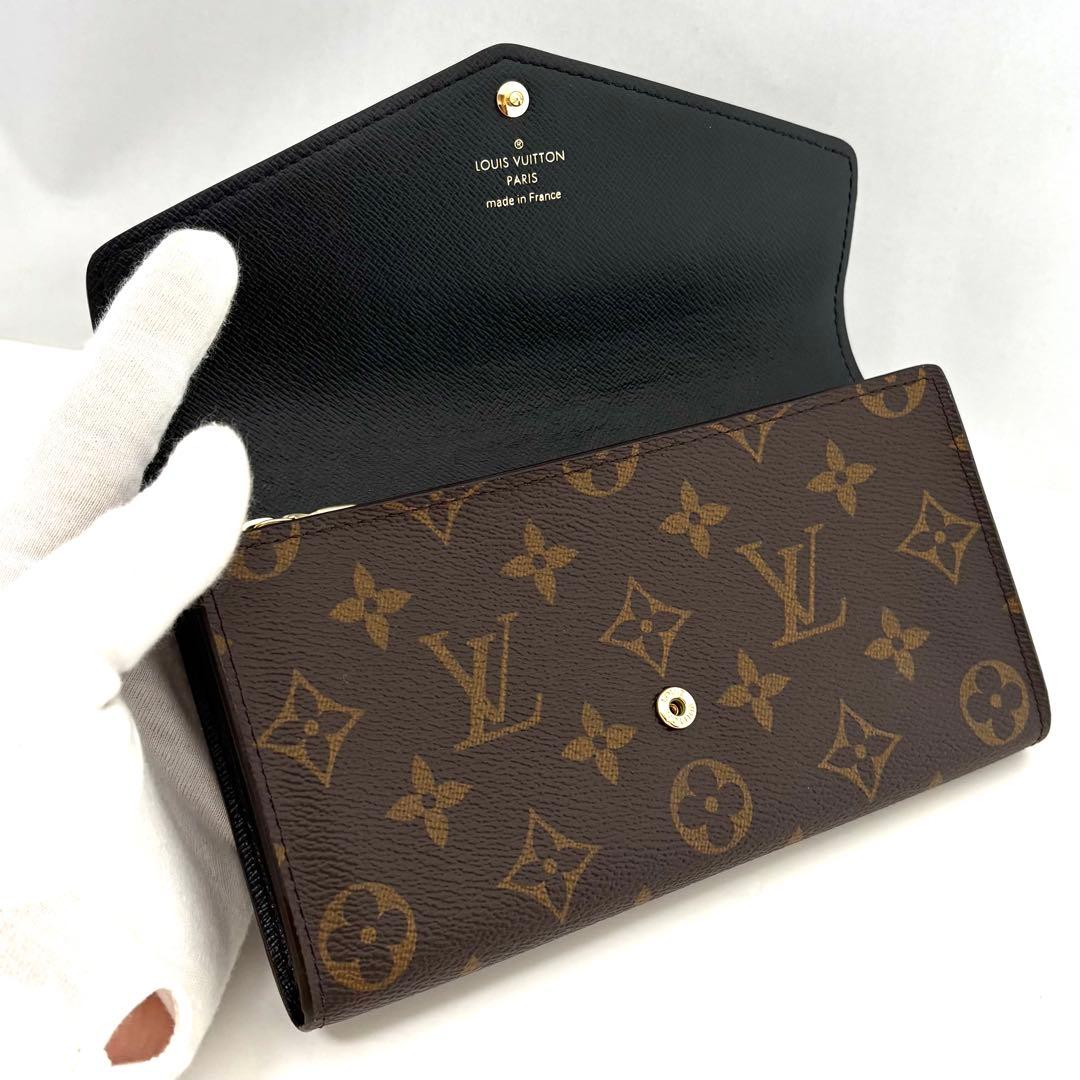 ルイヴィトン ポルトフォイユ・サラ ジャイアント モノグラム マロン 箱袋付