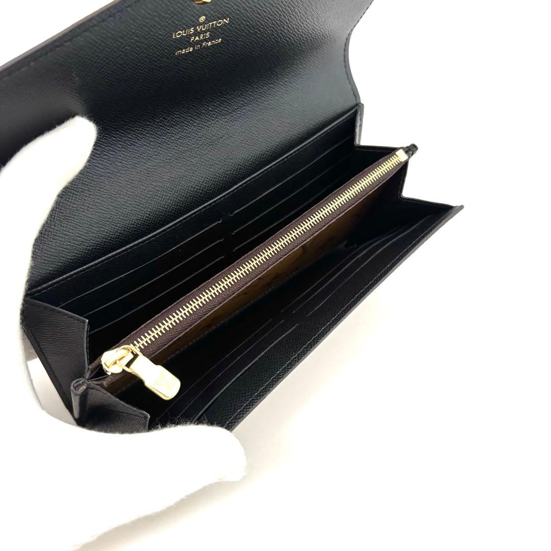 ルイヴィトン ポルトフォイユ・サラ ジャイアント モノグラム マロン 箱袋付