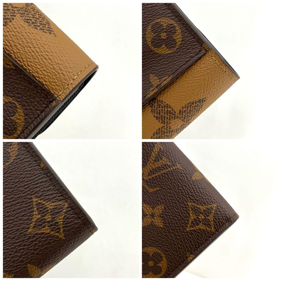 ルイヴィトン ポルトフォイユ・サラ ジャイアント モノグラム マロン 箱袋付