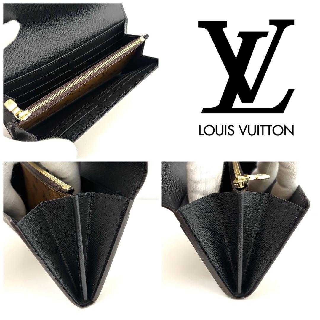 ルイヴィトン ポルトフォイユ・サラ ジャイアント モノグラム マロン 箱袋付