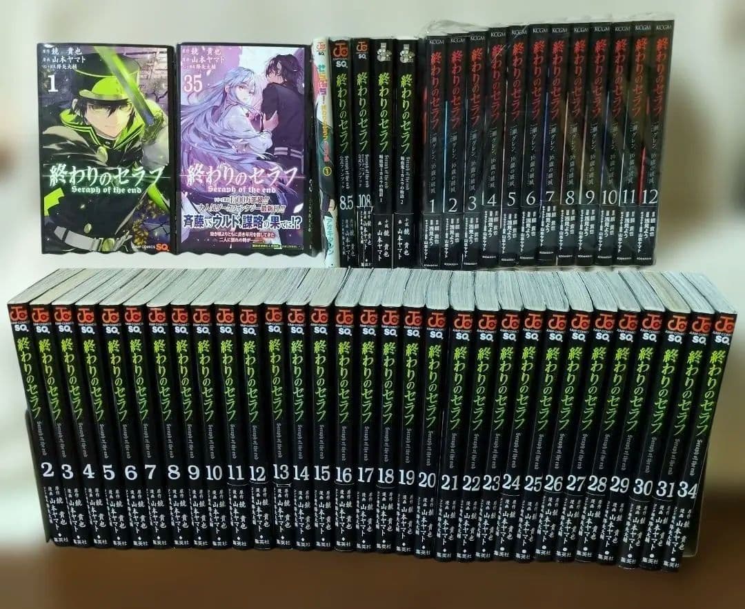 終わりのセラフ50冊【最新35巻まで+グレン+小説他】 抜けあり ほぼ初版セット