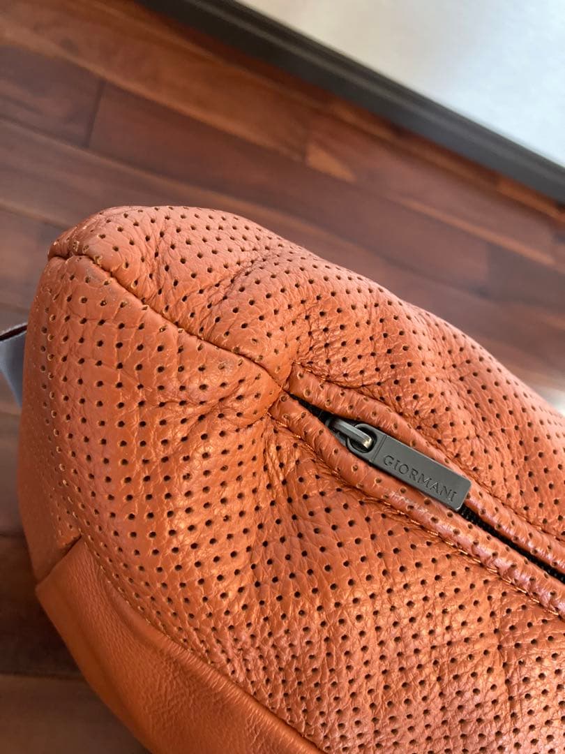 ケルヴィンジョルマーニ レザークッション セット　ブラウン