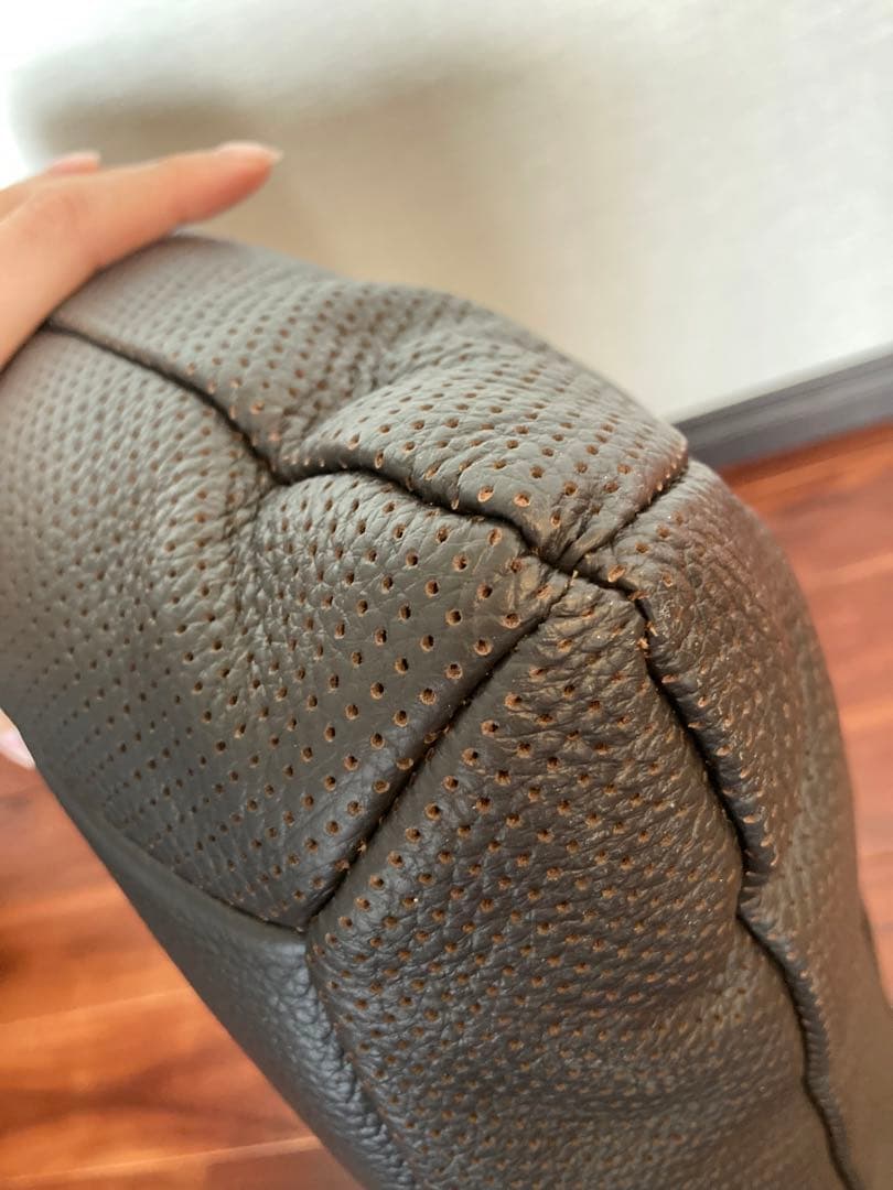 ケルヴィンジョルマーニ レザークッション セット　ブラウン