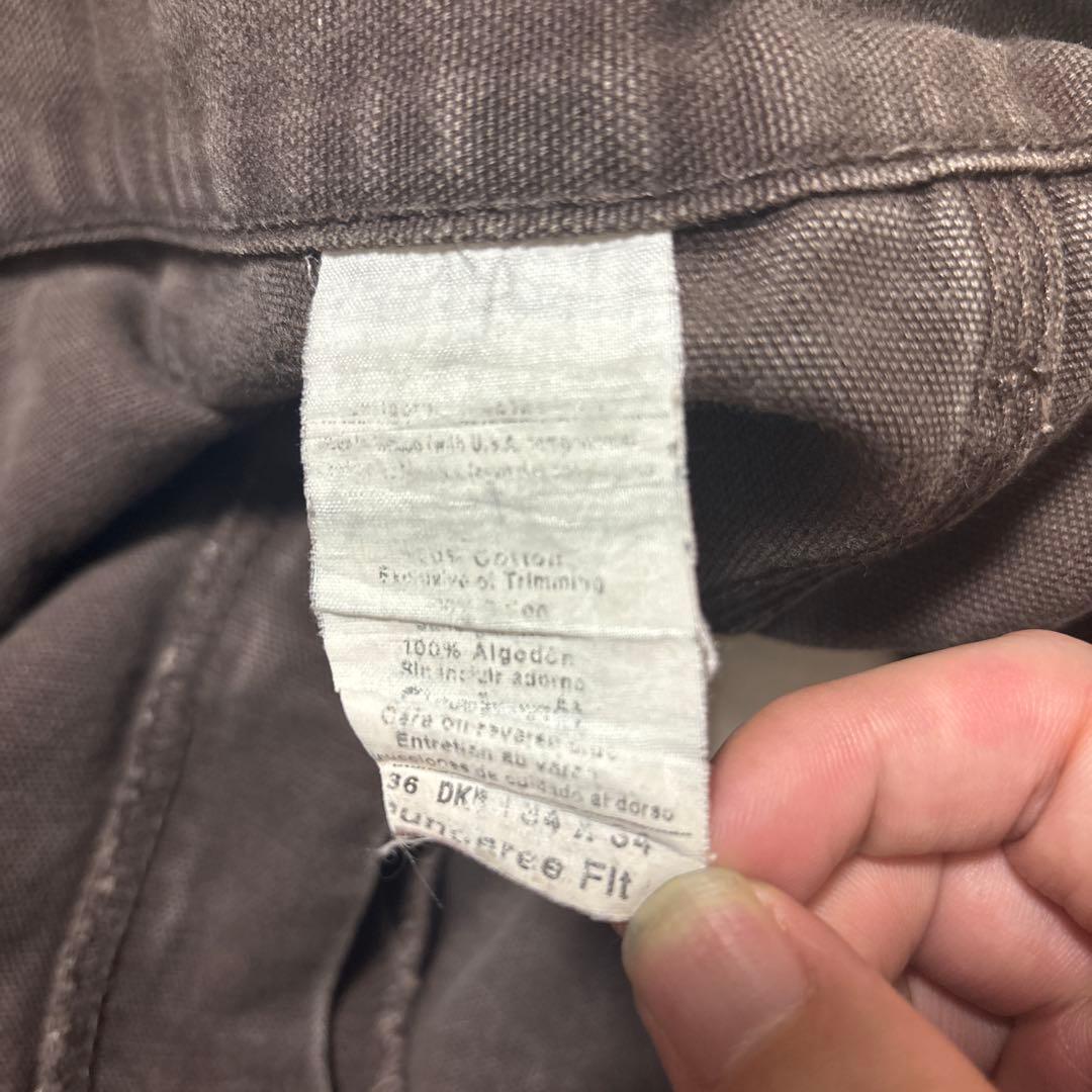 W34 カーハート ダブルニー　ブラウン