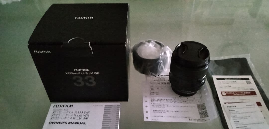 【未使用に近い】富士フイルム XF33mmF1.4 R LM WR