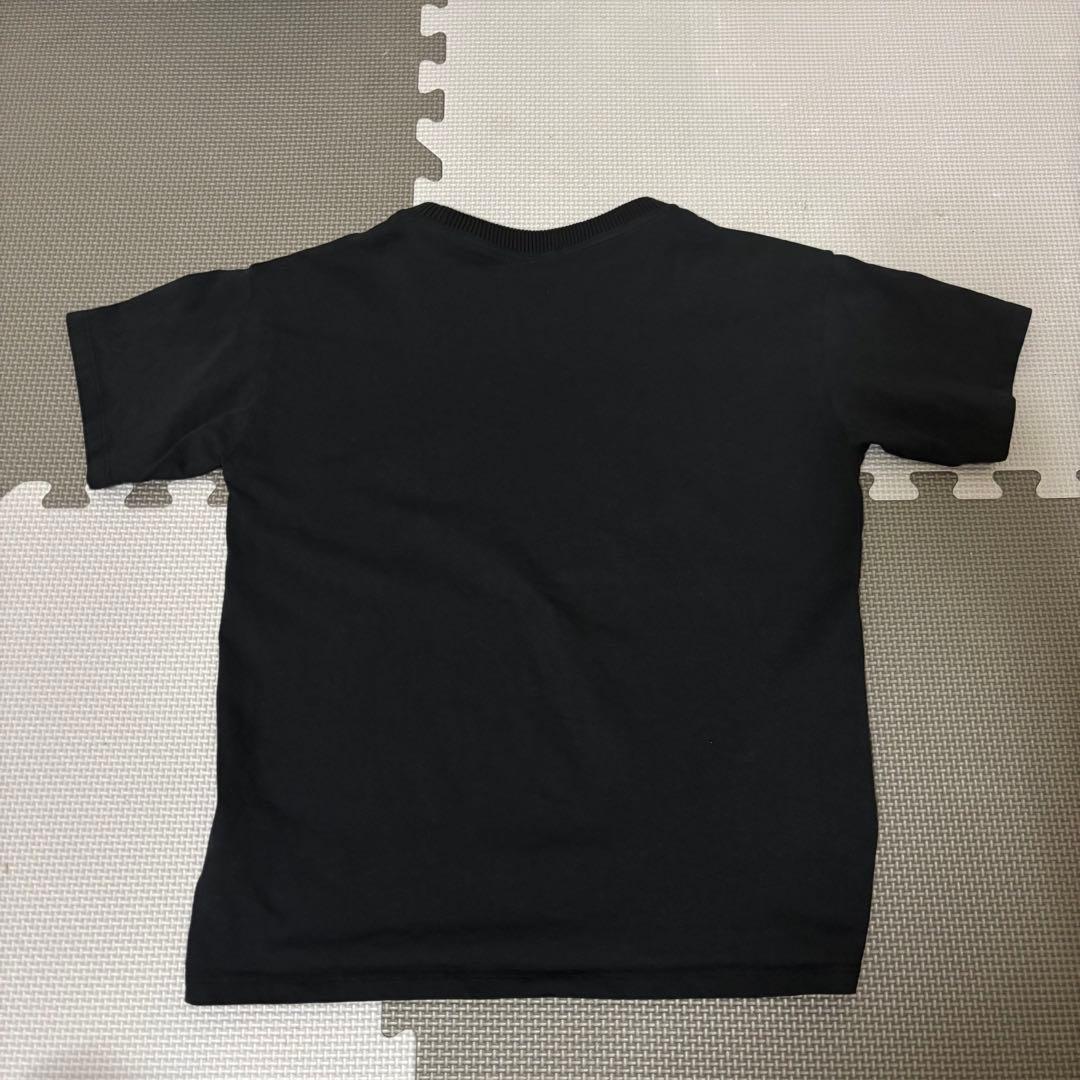 MONCLER ブラック 半袖Tシャツ　ビッグロゴ