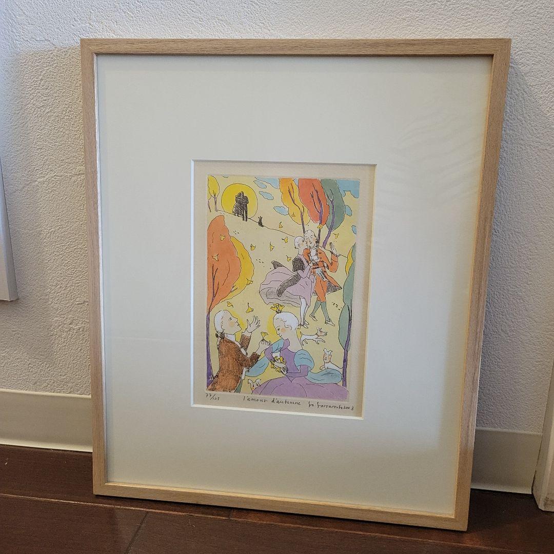 山本容子銅版画手彩色