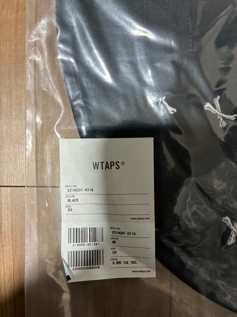 新品 WTAPS BUCKET 02 HAT ダブルタップス 03 BLACK