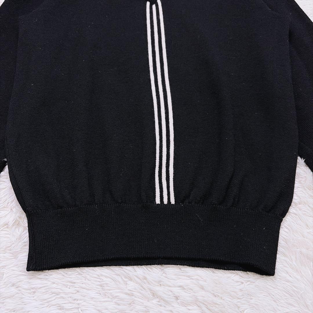 【希少】アディダス ゴルフ テーラーメイド期 ウールニット M 日本製 ブラック