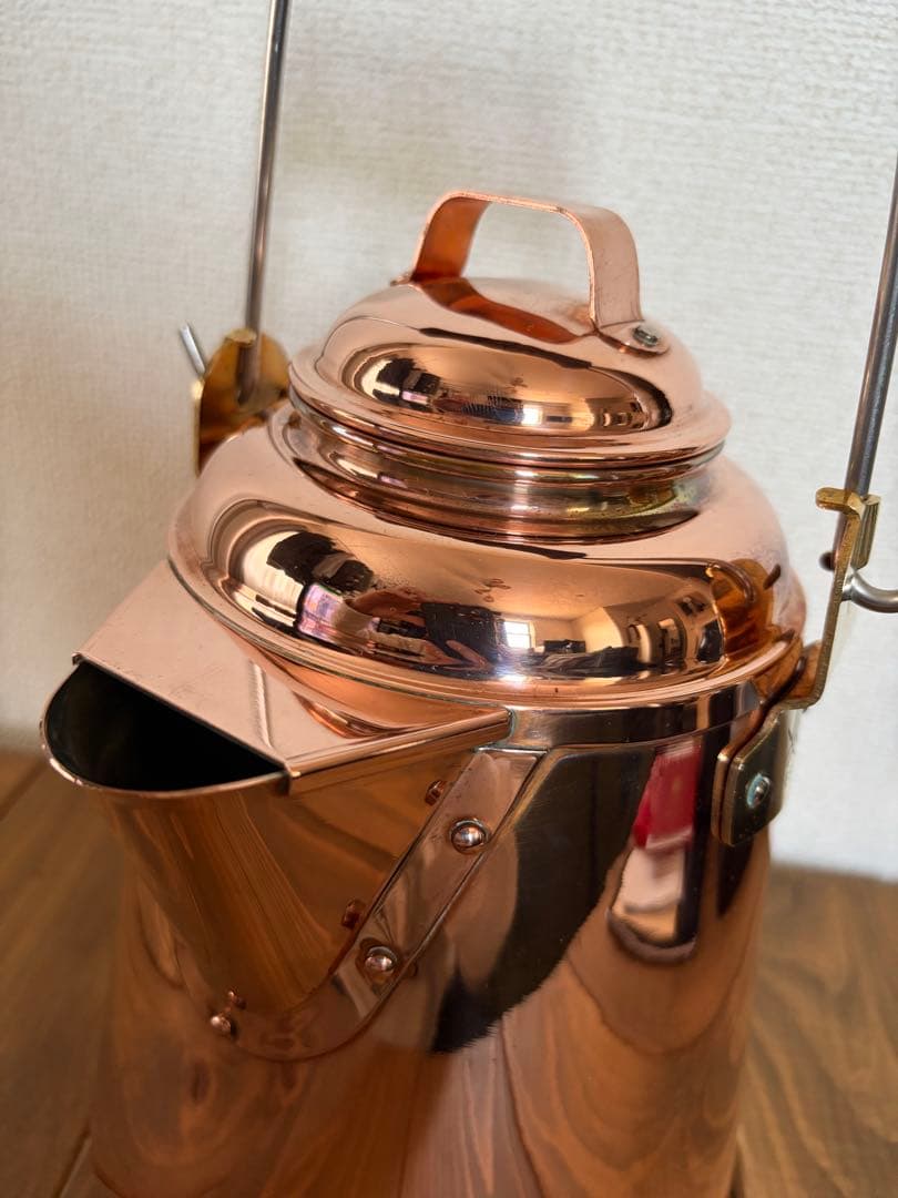 【新ロゴ／美品】ファイヤーサイド　グランマーコッパーケトル小　箱付き