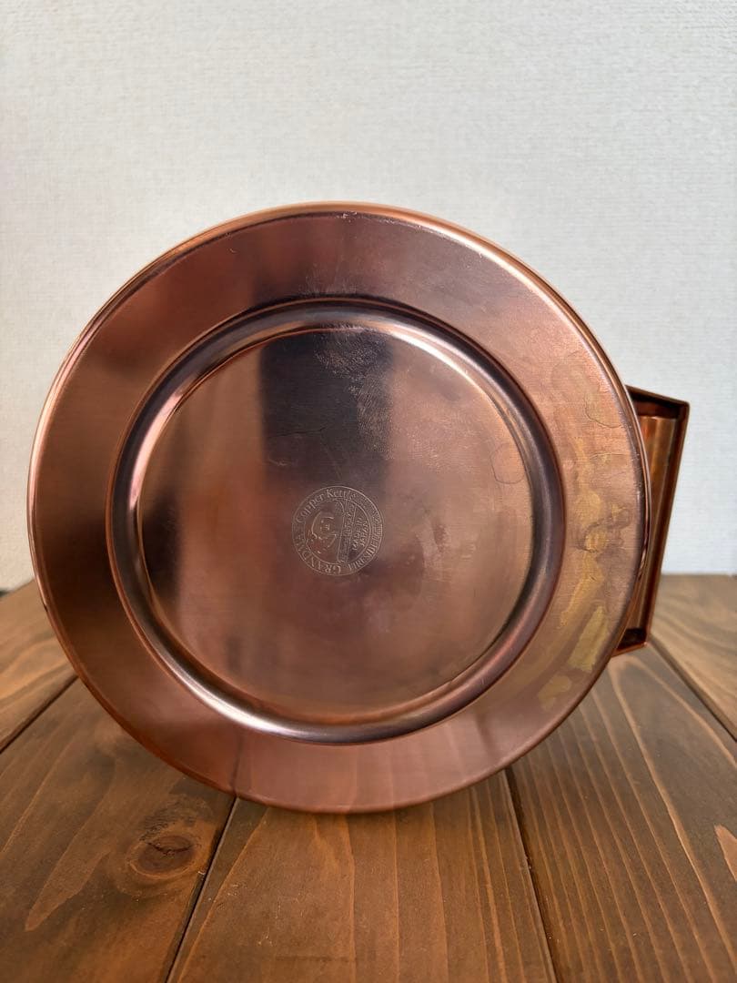 【新ロゴ／美品】ファイヤーサイド　グランマーコッパーケトル小　箱付き