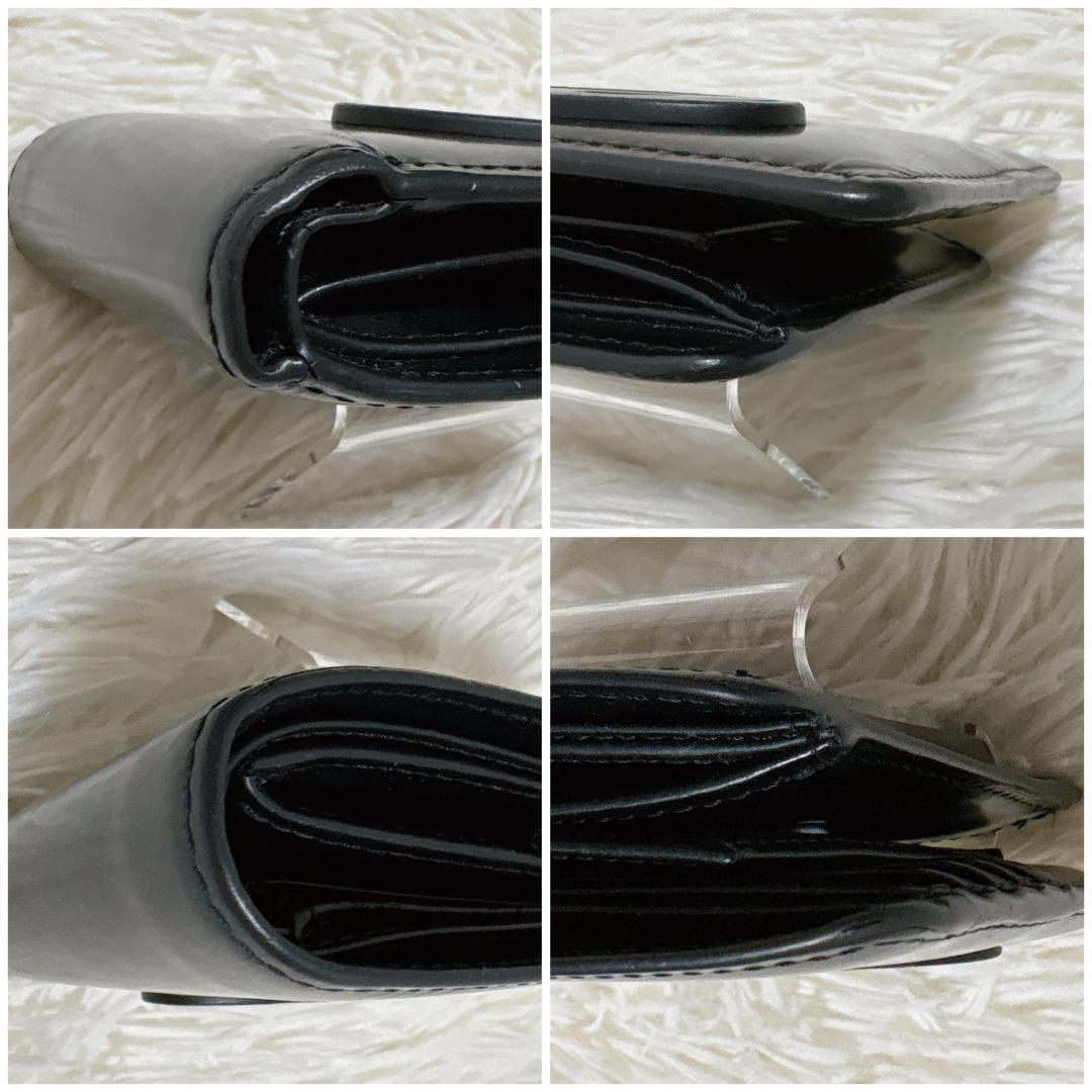 ディーゼル 二つ折り財布 オーバルD Dロゴ 現行 ブラック レザー