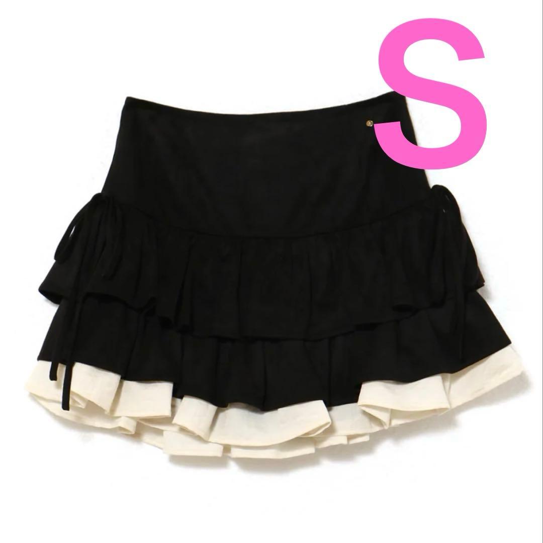 andmary Mel gather skirt black Ｓ