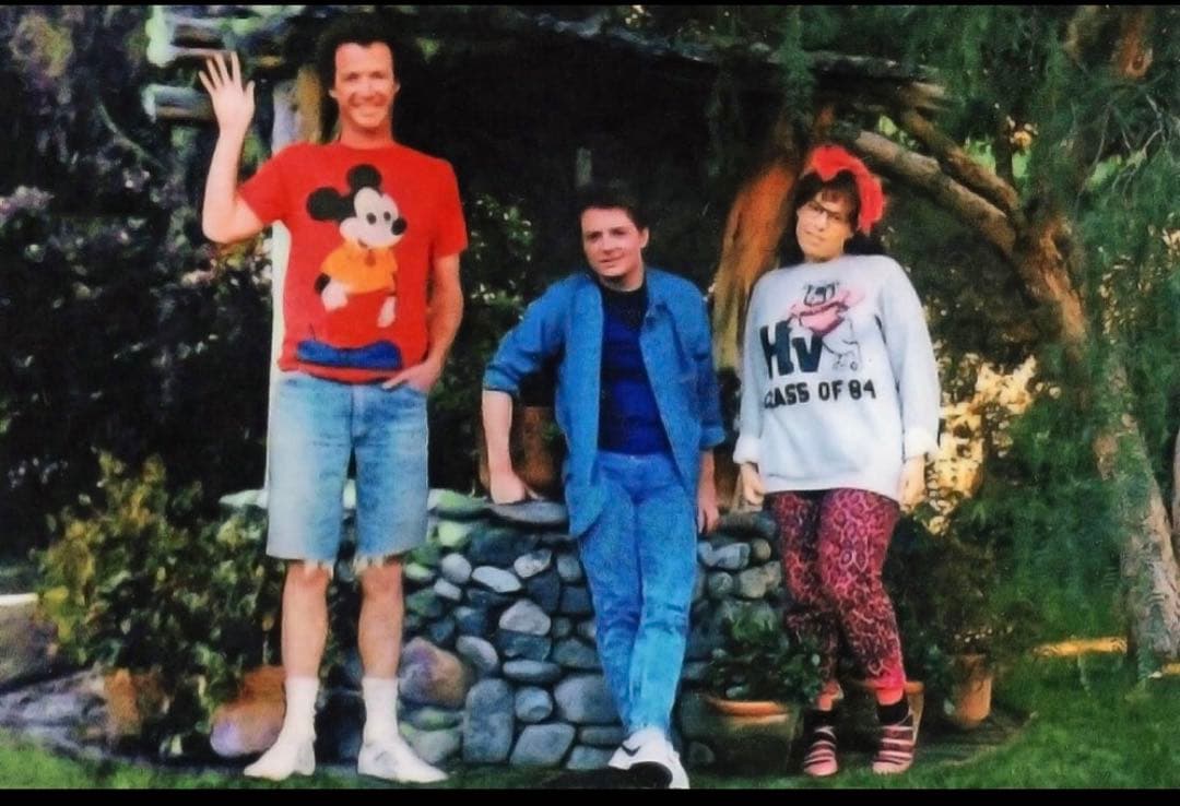 バックトゥザフューチャー　ミッキーマウス プリント Tシャツ デロリアン