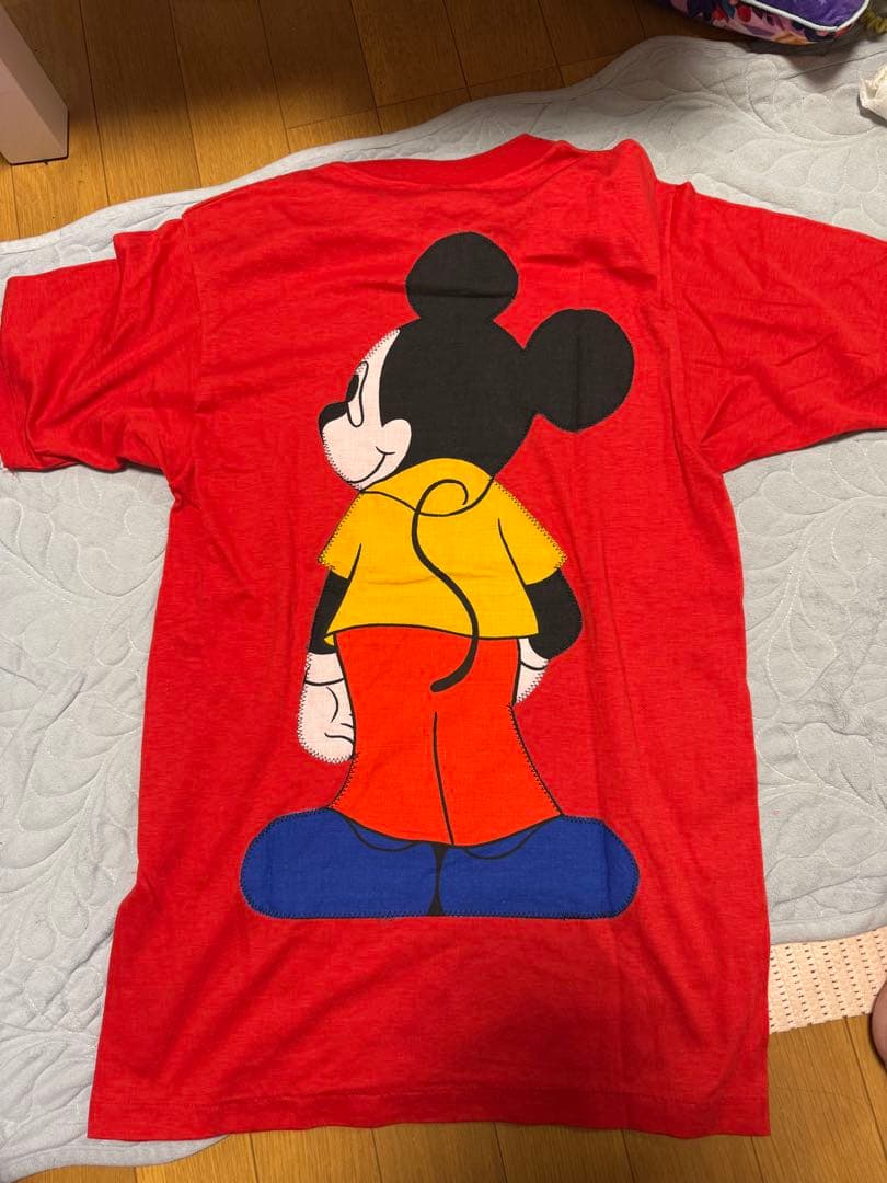 バックトゥザフューチャー　ミッキーマウス プリント Tシャツ デロリアン