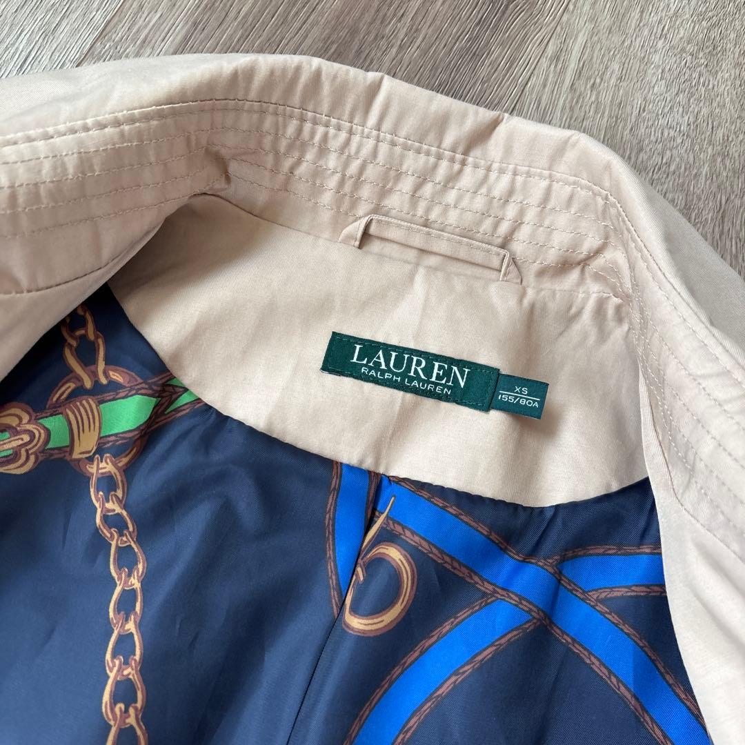 ローレン ラルフローレン トレンチコート 裏総柄 XS(S〜M)