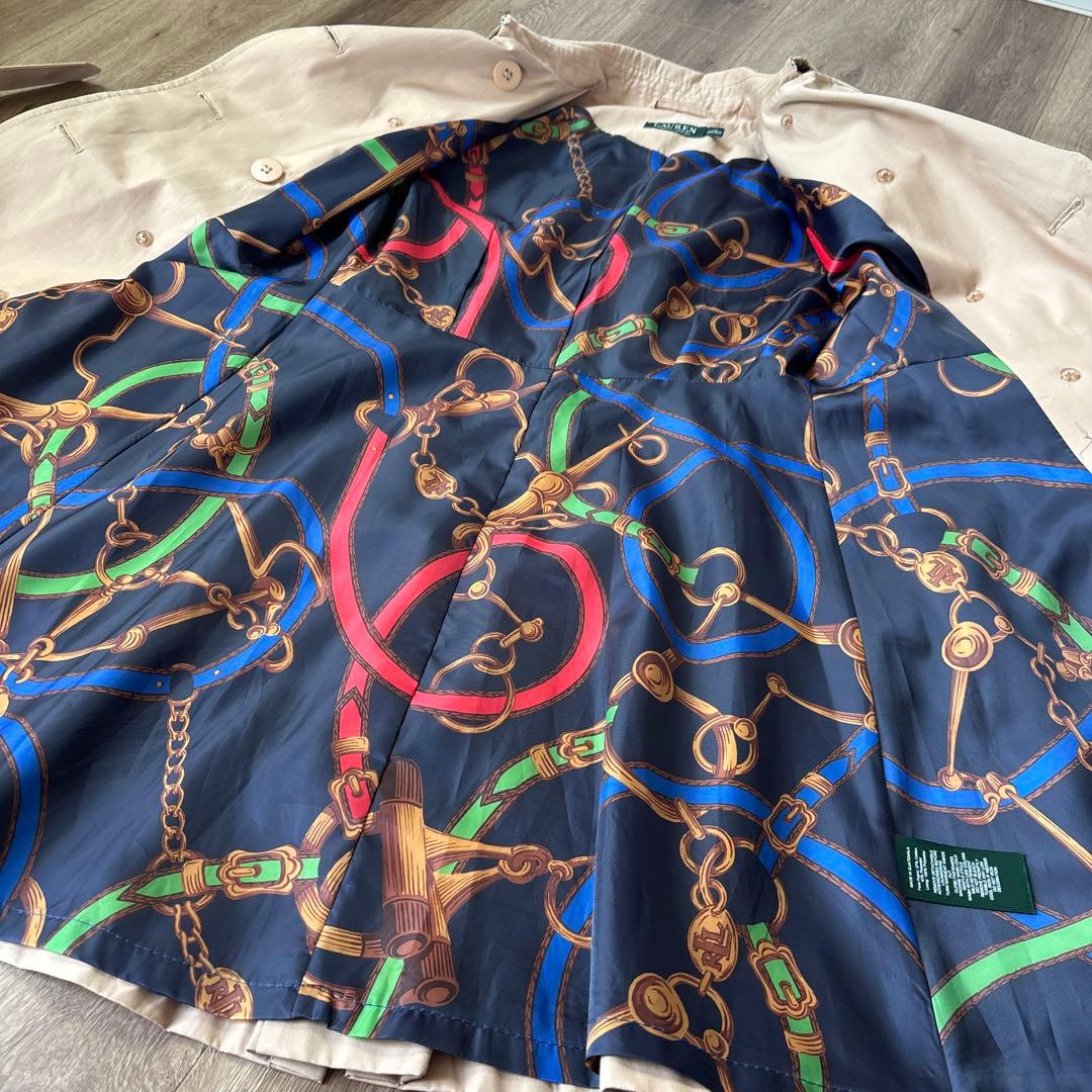 ローレン ラルフローレン トレンチコート 裏総柄 XS(S〜M)