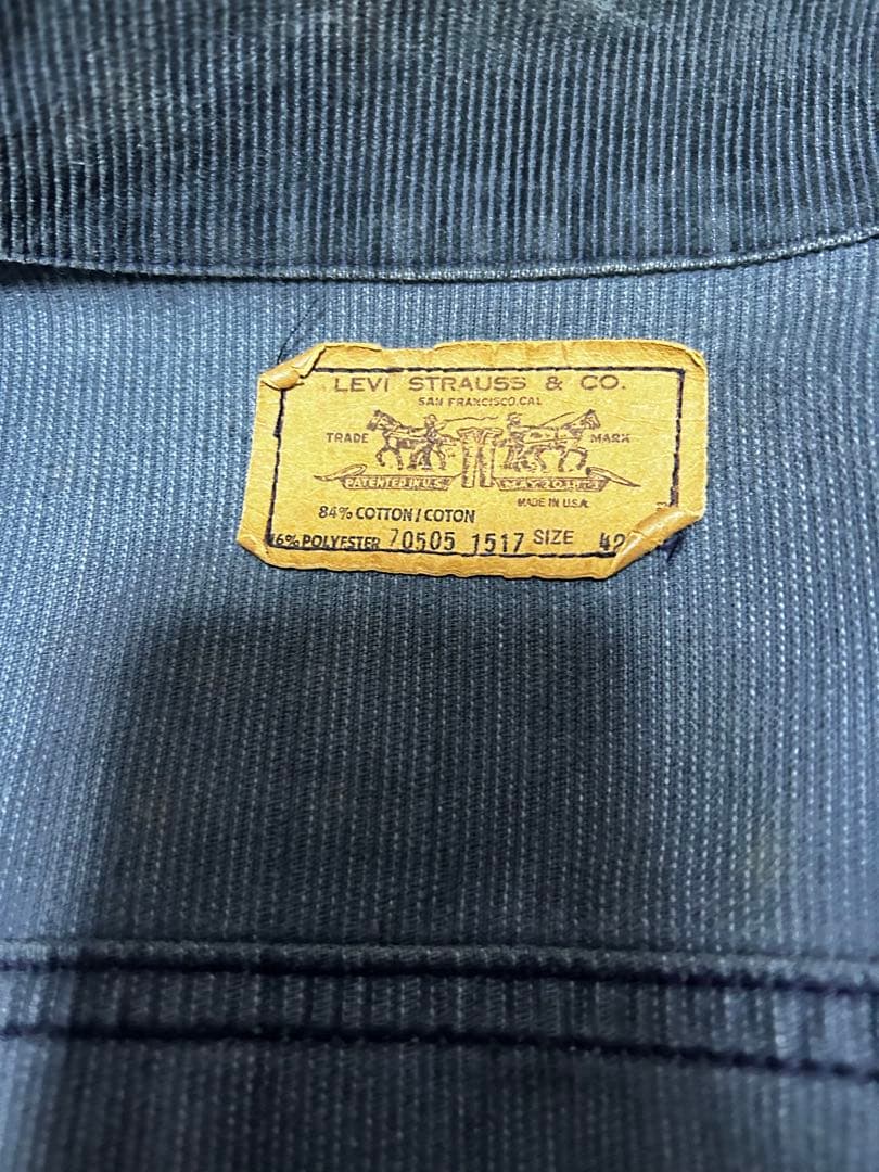 70s 雰囲気抜群　levi's 70505 1517 コーデュロイジャケット