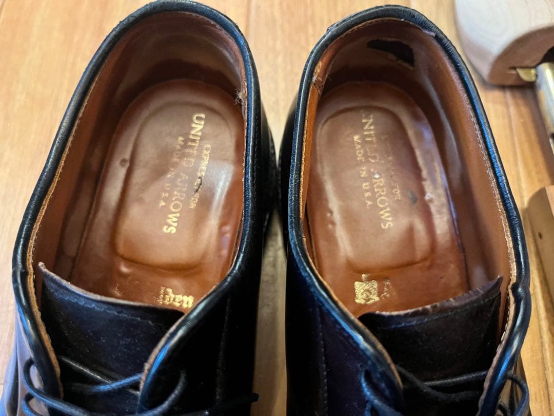 Alden 黒 UA別注9901 プレーントゥ　シューツリー付き