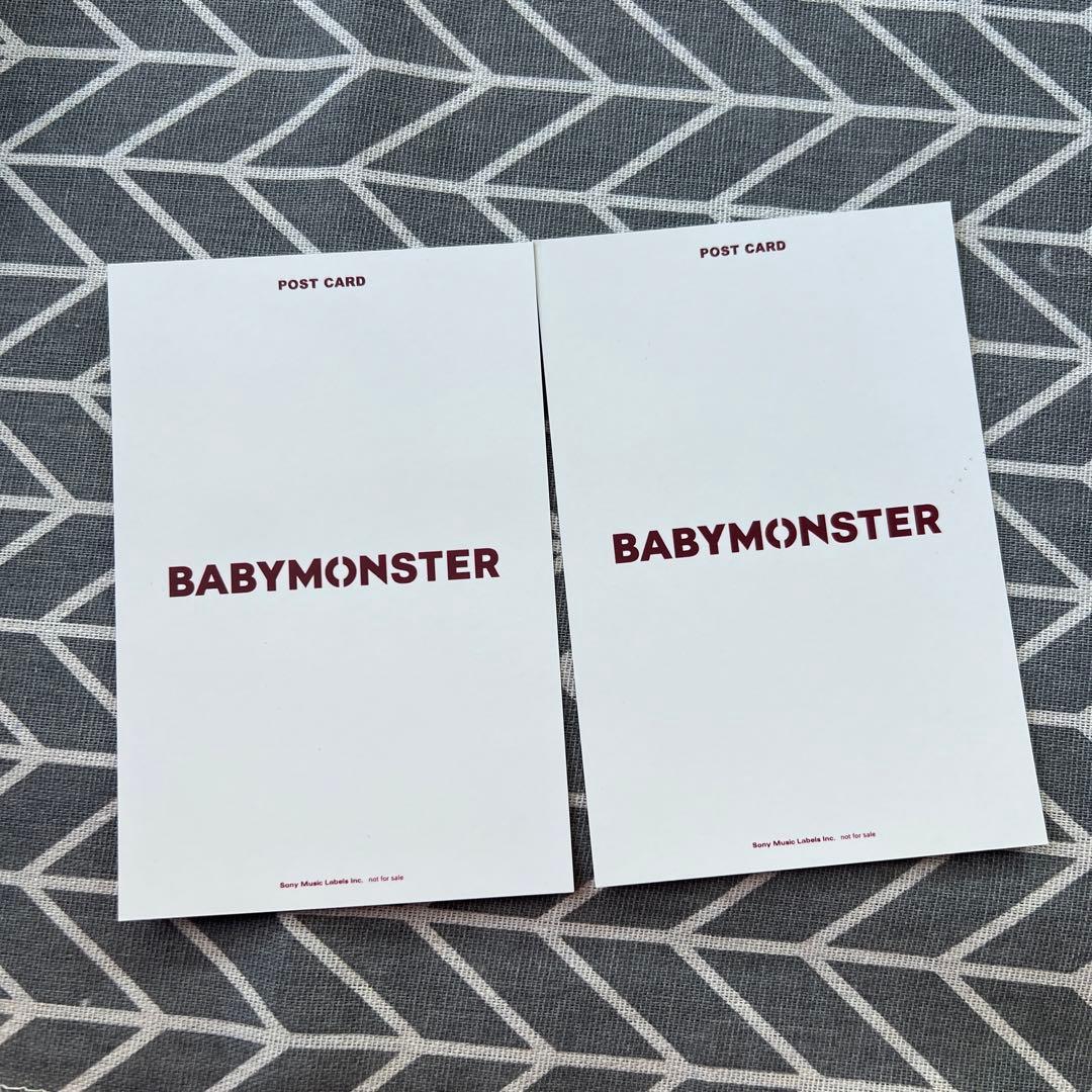 BABYMONSTER ベビモン B賞 ポストカード 2枚 会場抽選 パリタ