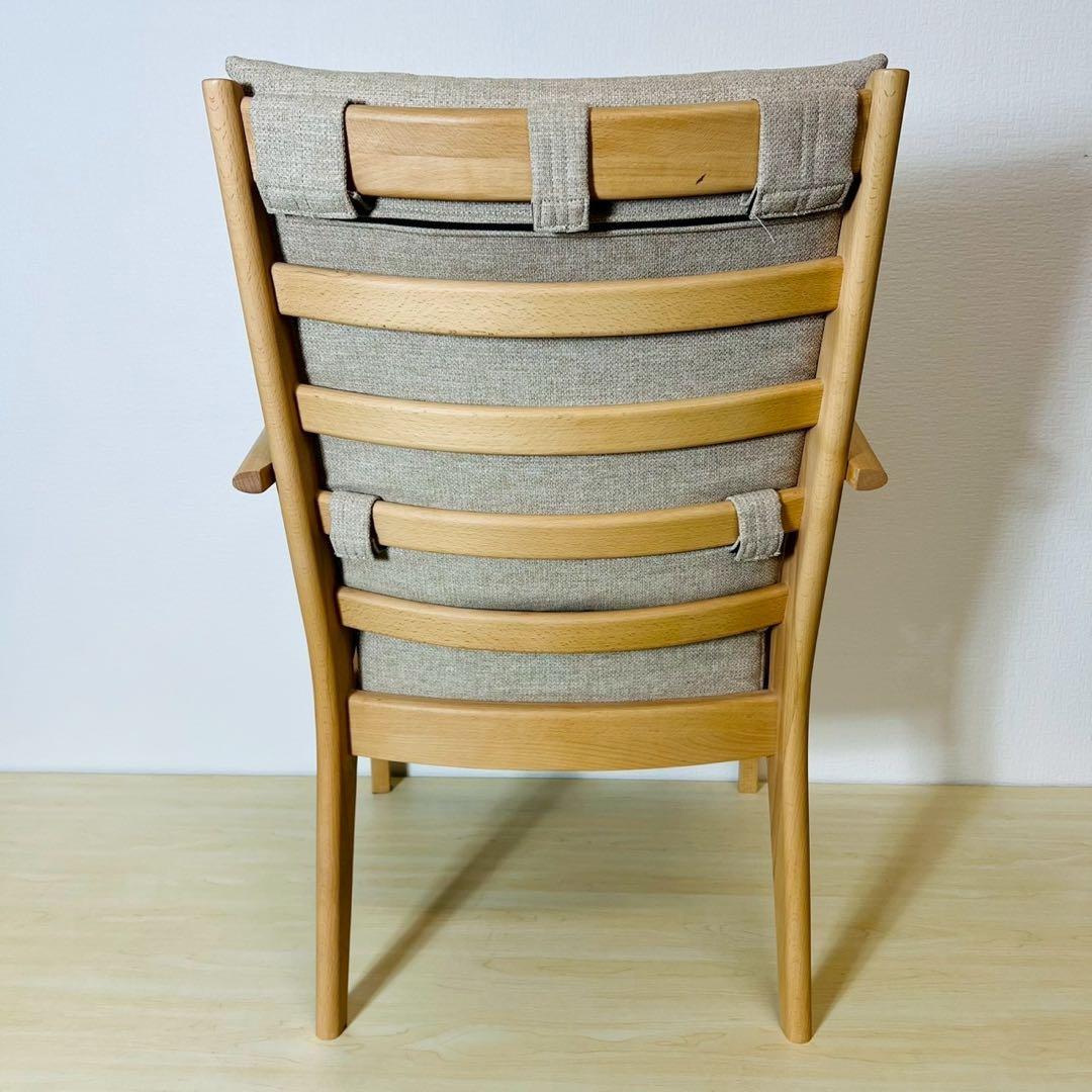 ニトリ NITORI 木製 椅子 チェア 天然木 ダイニングチェア アームチェア