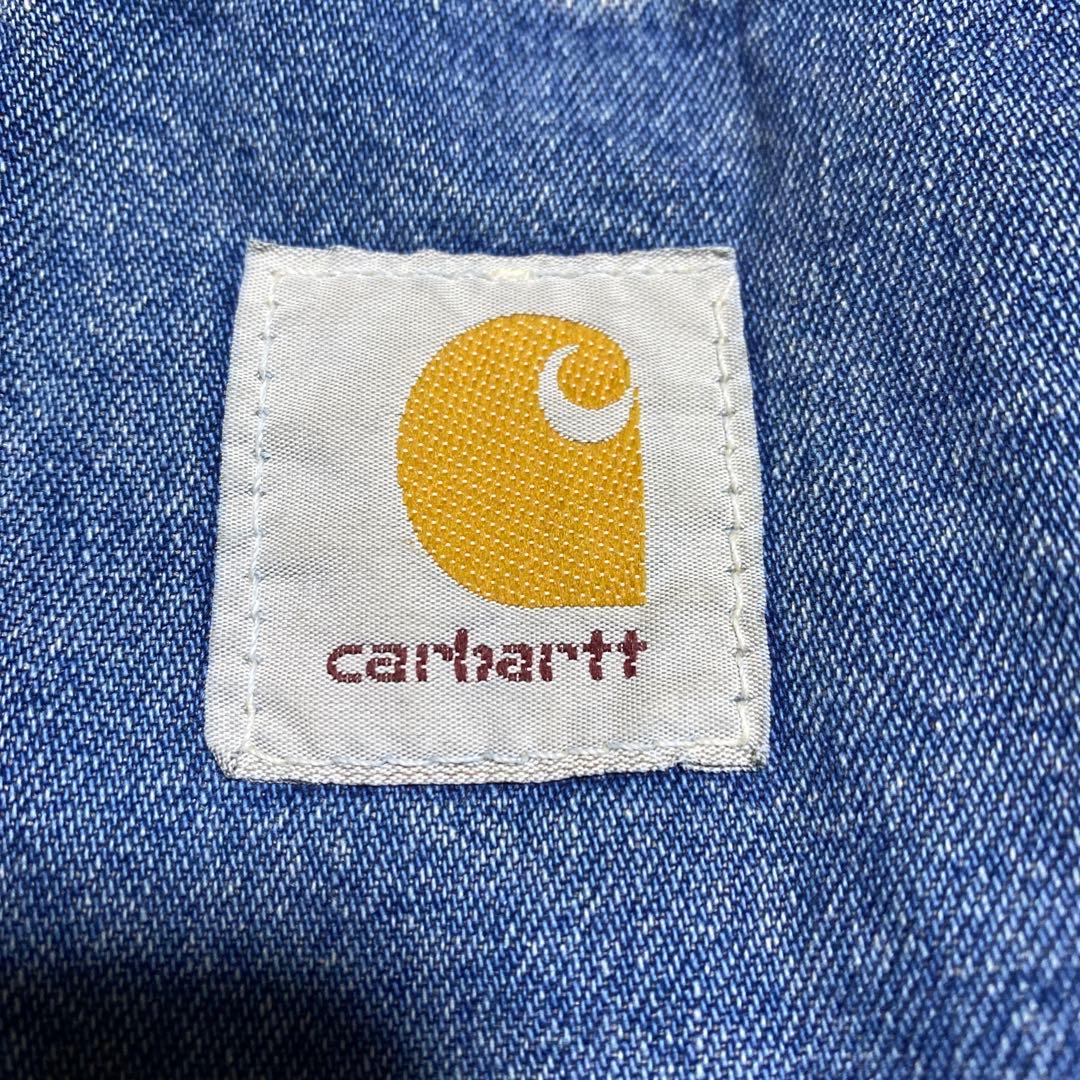 カーハート 激レア デニム生地 星タグ made in USA チョアコート
