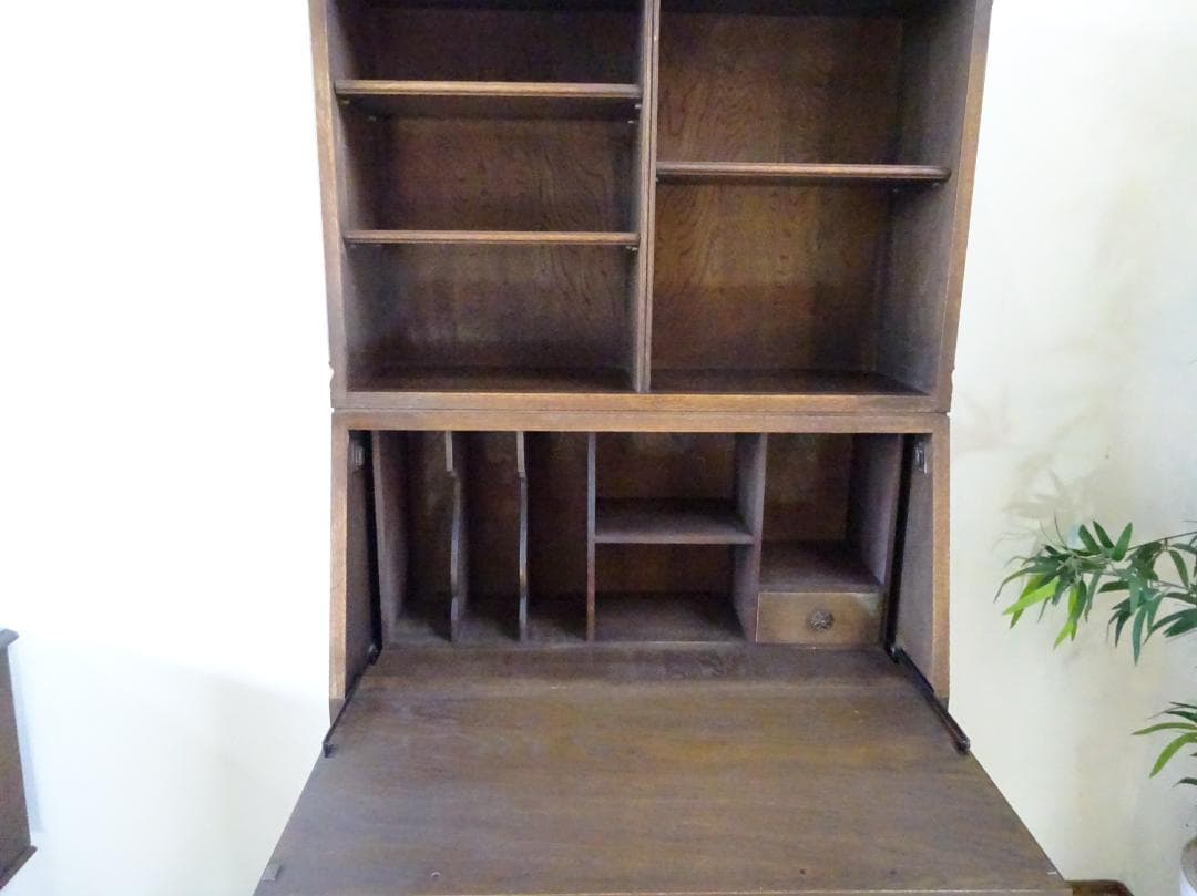 神戸洋家具　永田良介商店　上収納棚付き　ライティングビューロー