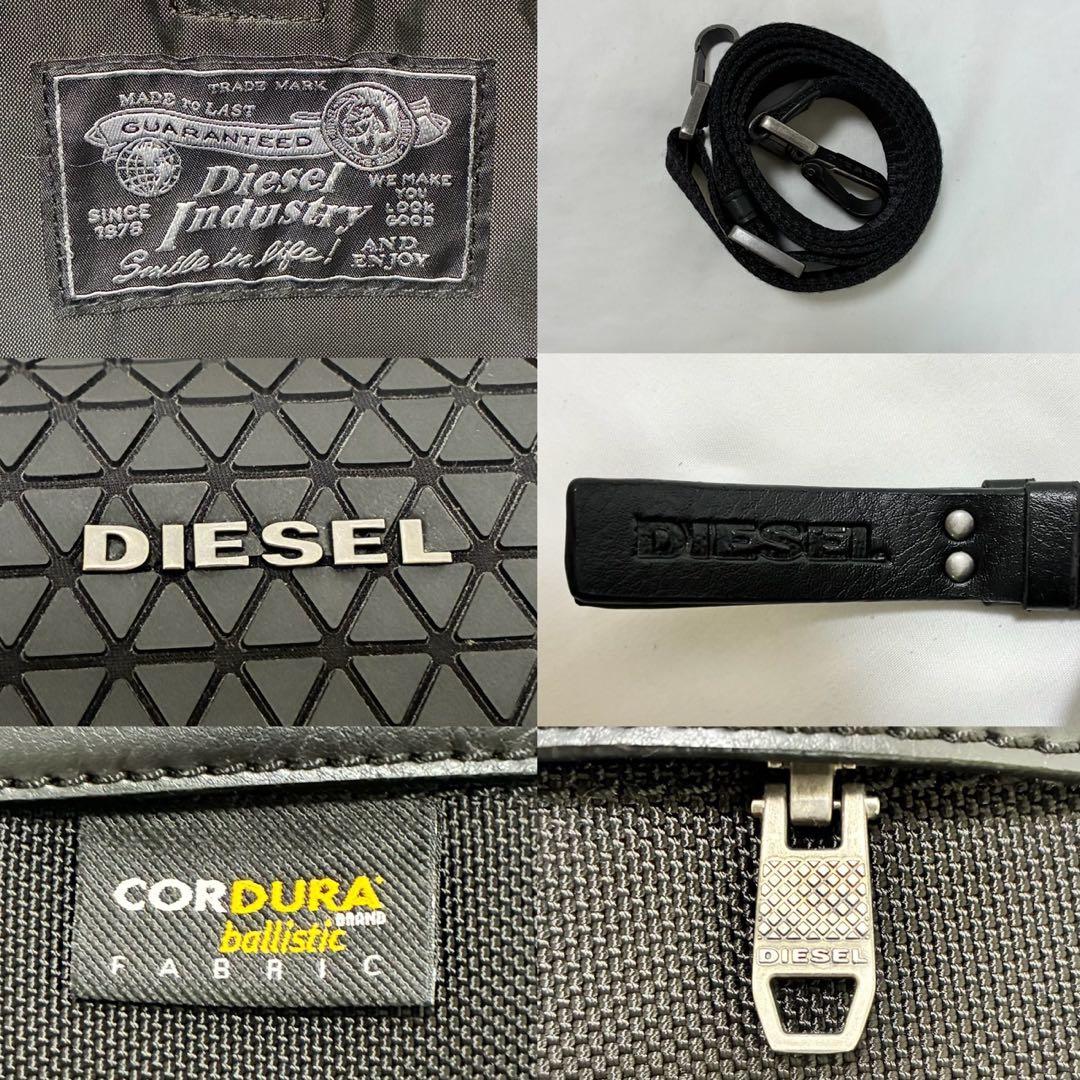 【極美品】ディーゼル ファブリック 2way ビジネスバッグ パネルロゴ A4可