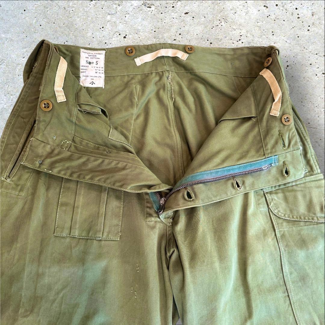 50年代 イギリス軍 P52 カーゴパンツ メンズ L 程 古着 ヴィンテージ