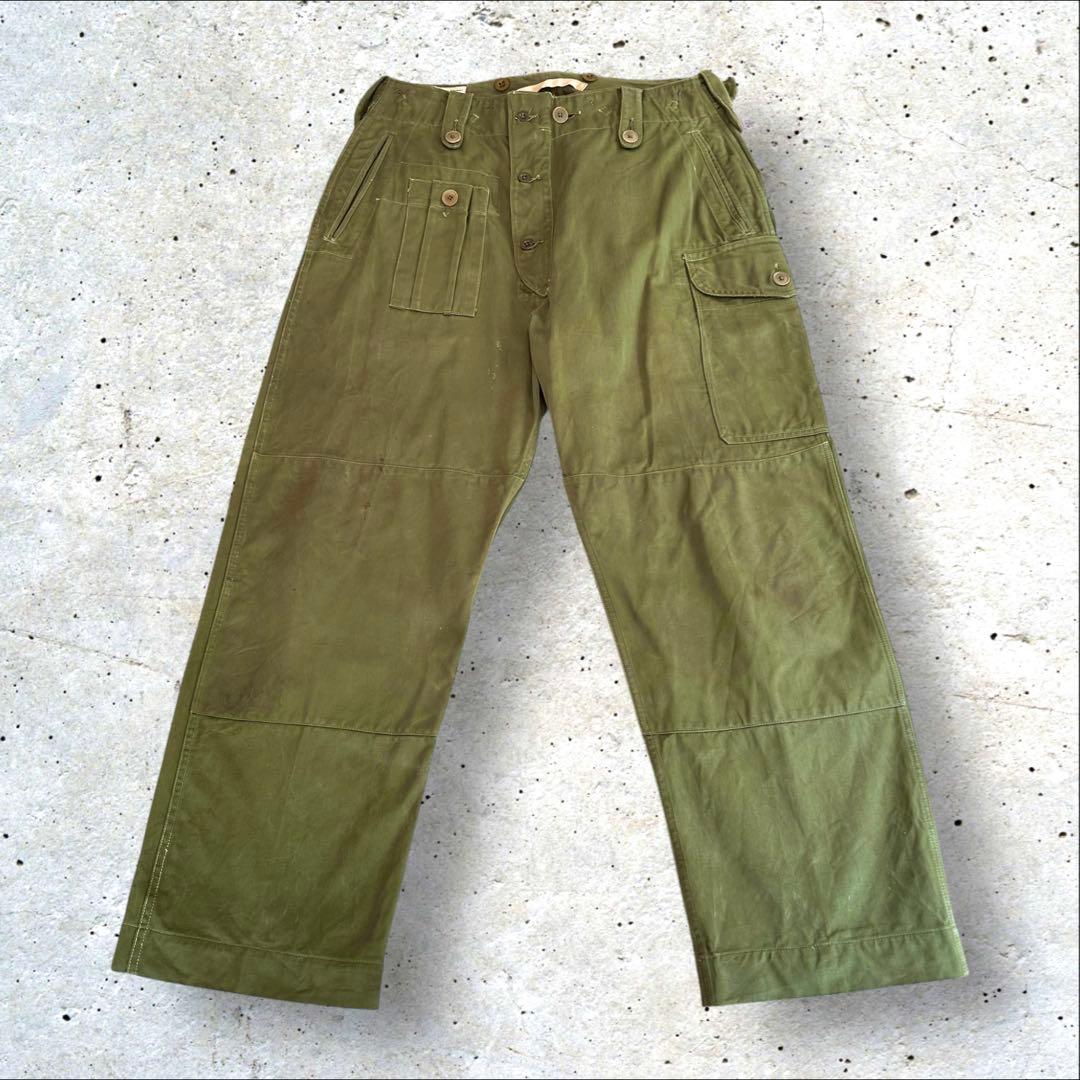 50年代 イギリス軍 P52 カーゴパンツ メンズ L 程 古着 ヴィンテージ